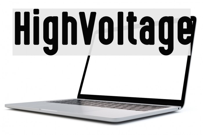 HighVoltage Font examples