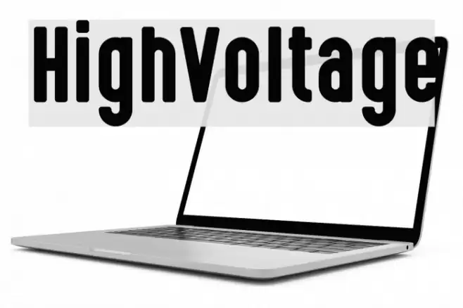HighVoltage Font examples