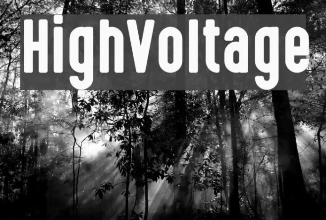 HighVoltage Font examples