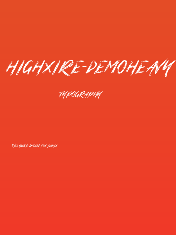 HighXire-DemoHeavy Poster