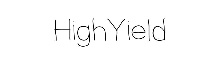 HighYield  Frei Schriftart Herunterladen