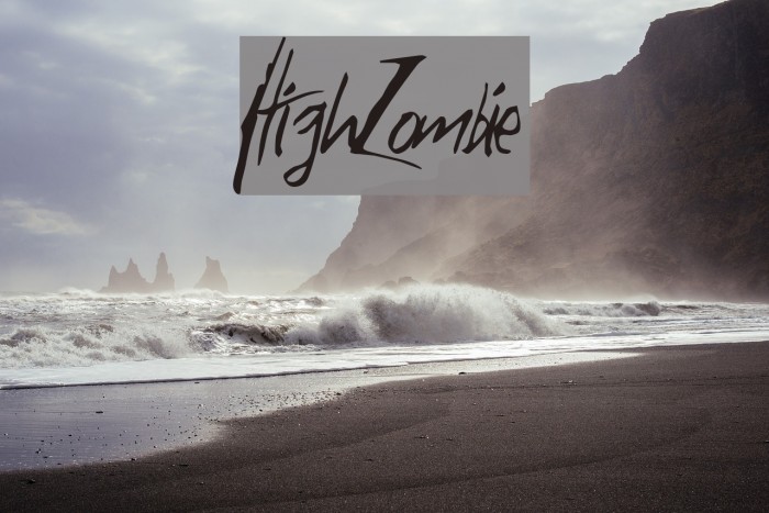 HighZombie Font examples