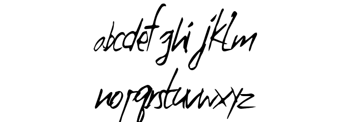 HighZombie Font LOWERCASE