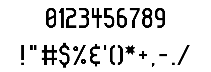 Highbrow Regular Font OTHER CHARS
