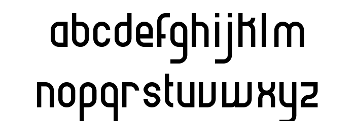 Highbrow Regular Font LOWERCASE