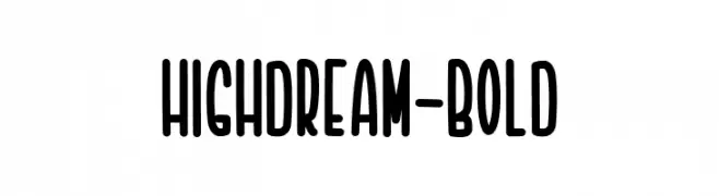 Highdream-Bold  font caratteri gratis