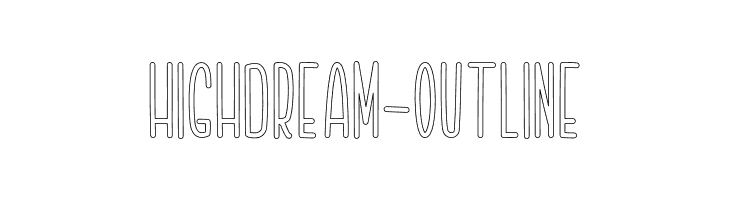 Highdream-Outline  Frei Schriftart Herunterladen