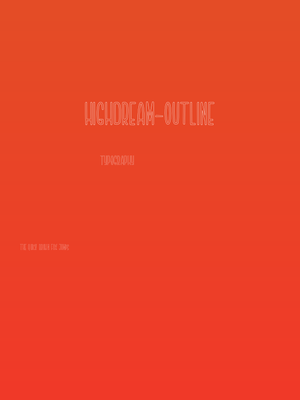 Highdream-Outline Poster