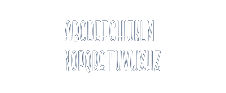 Highdream-Outline Lowercase