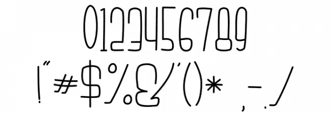 Highdream-Regular Font OTHER CHARS