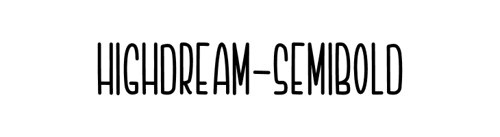 Highdream-Semibold  Frei Schriftart Herunterladen