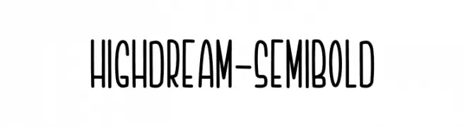 Highdream-Semibold  नि: शुल्क फ़ॉन्ट्स डाउनलोड
