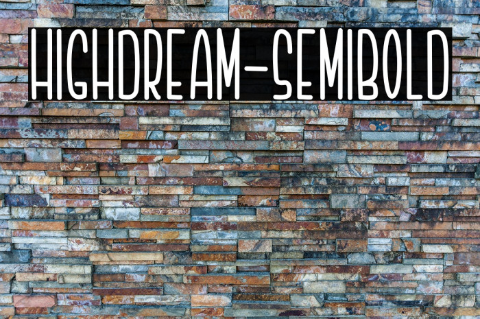 Highdream-Semibold Example 1