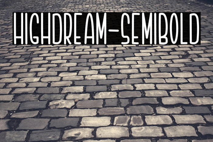 Highdream-Semibold Example 3