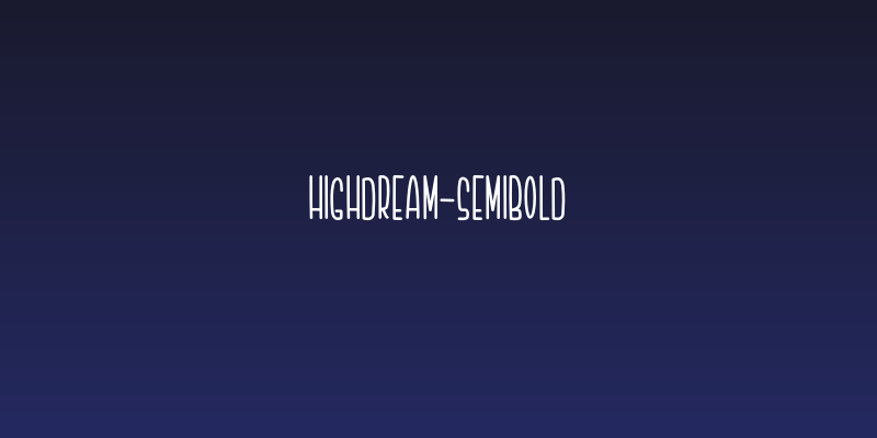 Highdream-Semibold Social Header