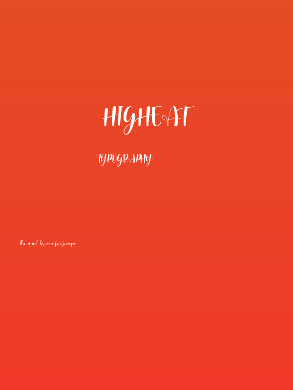 Higheat Poster