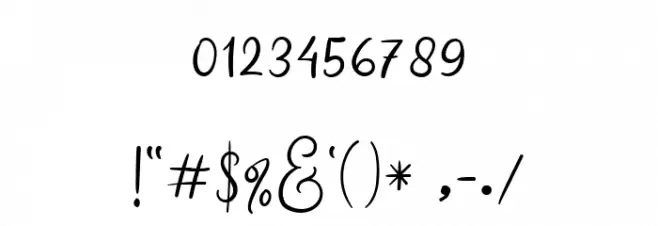 Higher Luck Regular Font OTHER CHARS