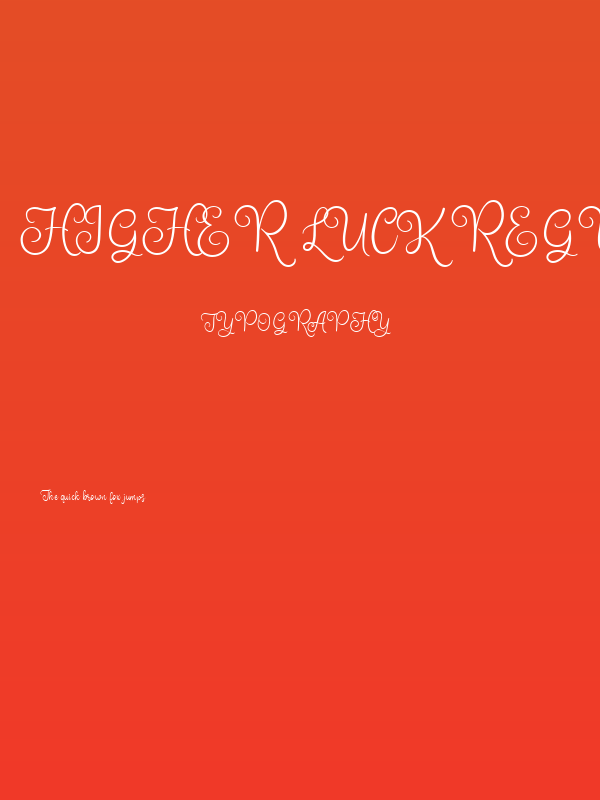 Higher Luck Regular Poster