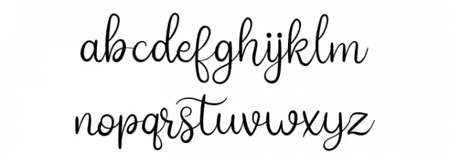 Higher Luck Regular Font LOWERCASE