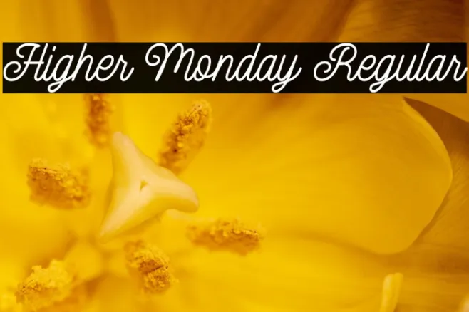 Higher Monday Regular Example 2