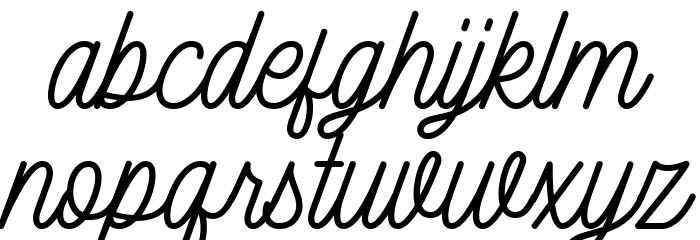 Higher Monday Regular Font LOWERCASE