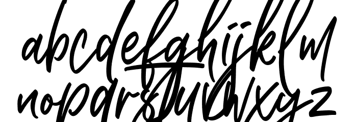 Higher Style Font LOWERCASE