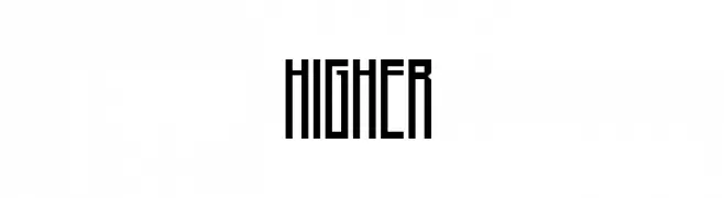 Higher  Free Fonts Download