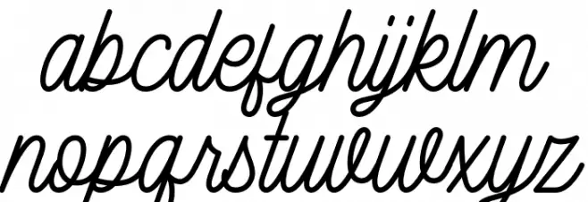 HigherMonday-Regular フォント 小文字
