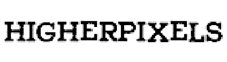 HigherPixels  フリーフォントのダウンロード