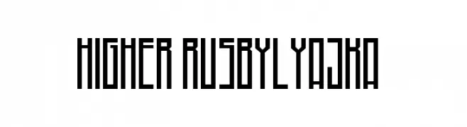 Higher(RUS BY LYAJKA)  Frei Schriftart Herunterladen