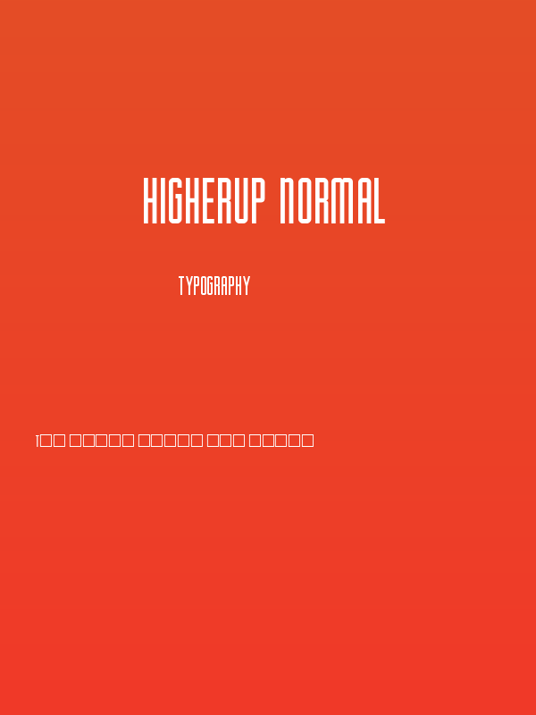 Higherup Normal Poster