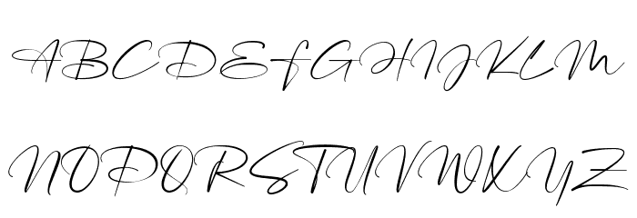 Highes Signature Font UPPERCASE