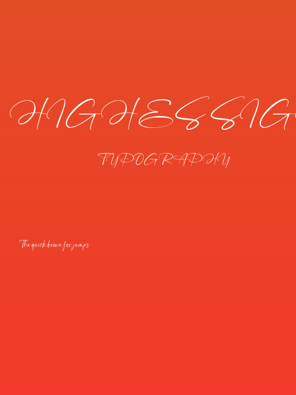 Highes Signature Poster