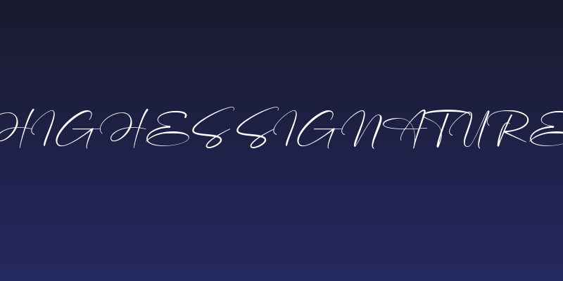 Highes Signature Social Header