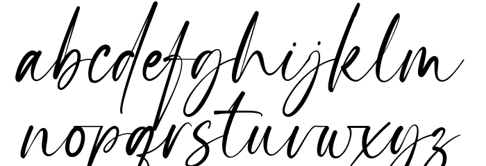 Highes Signature Font LOWERCASE