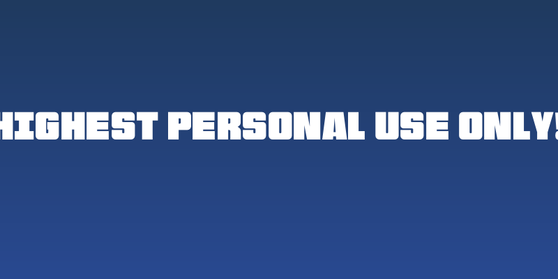 Highest PERSONAL USE ONLY! Social Header