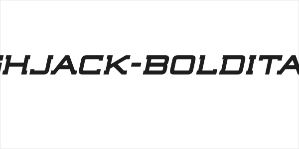 Highjack-BoldItalic Logo