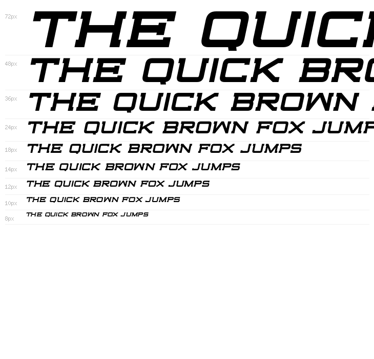 Highjack-BoldItalic Waterfall