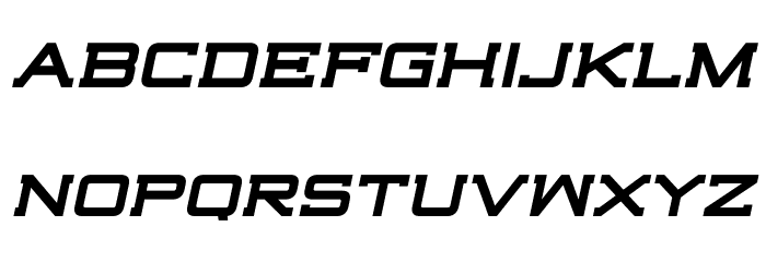 Highjack-BoldItalic Font LOWERCASE