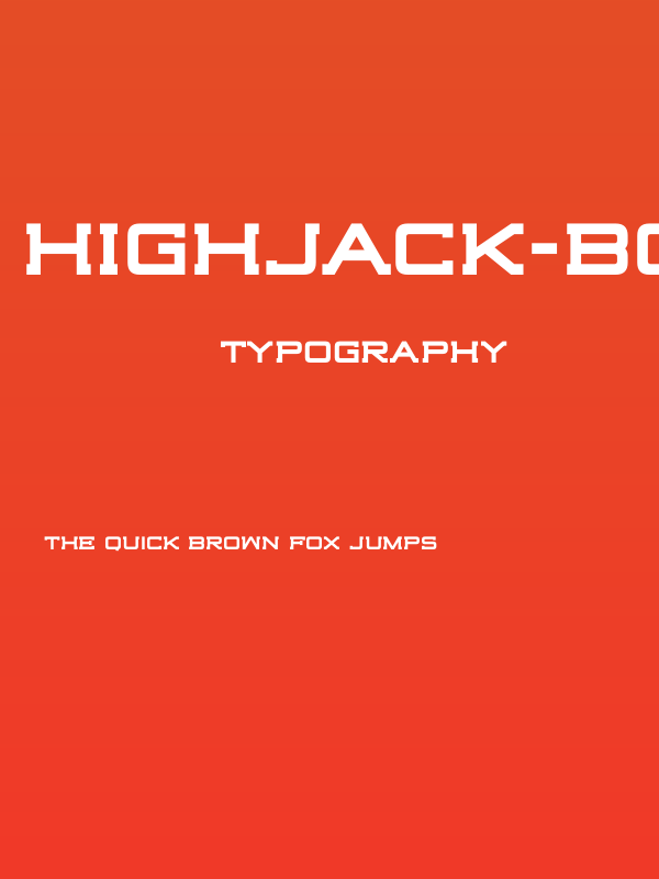Highjack-Bold Poster