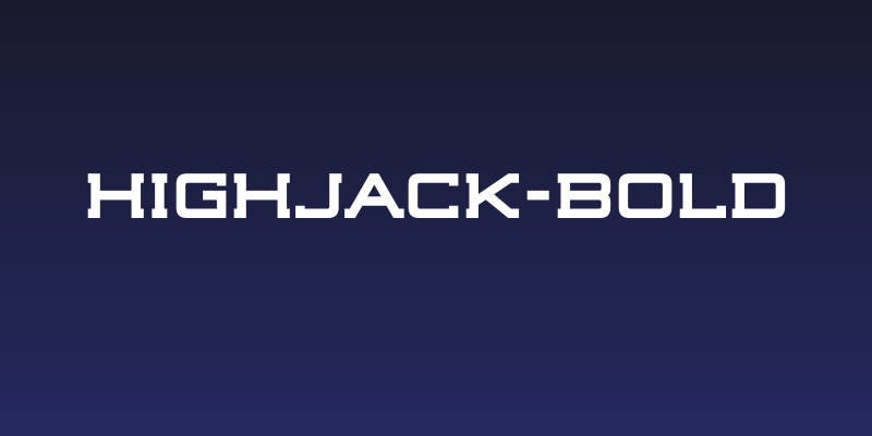 Highjack-Bold Social Header