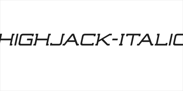 Highjack-Italic Logo