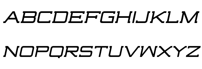 Highjack-Italic Font LOWERCASE