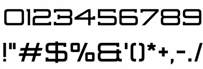 Highjack Font OTHER CHARS