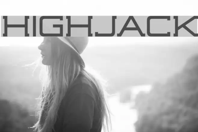 Highjack Font examples