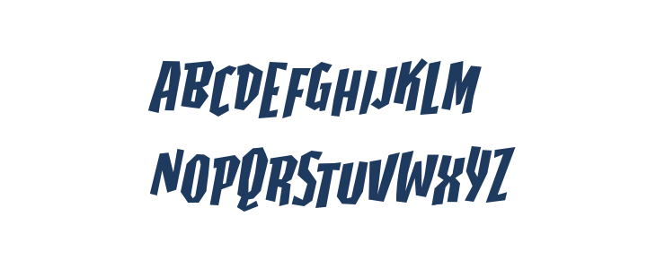 Highjinks BB Italic Lowercase