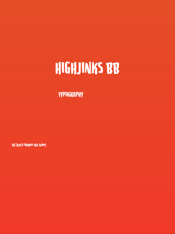 Highjinks BB Poster