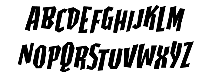 HighjinksBB-Italic Font LOWERCASE