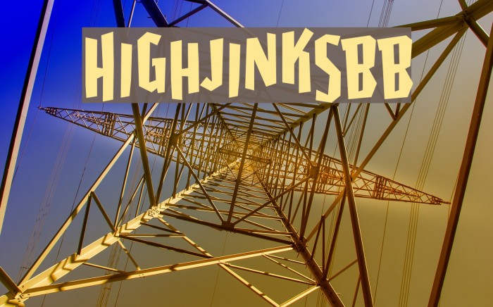 HighjinksBB Font examples