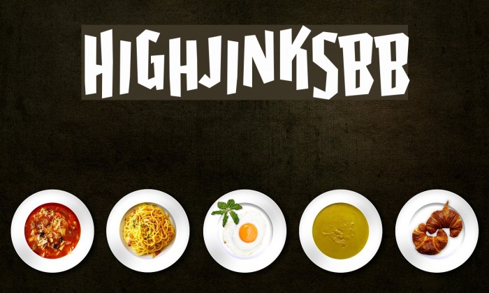 HighjinksBB Font examples